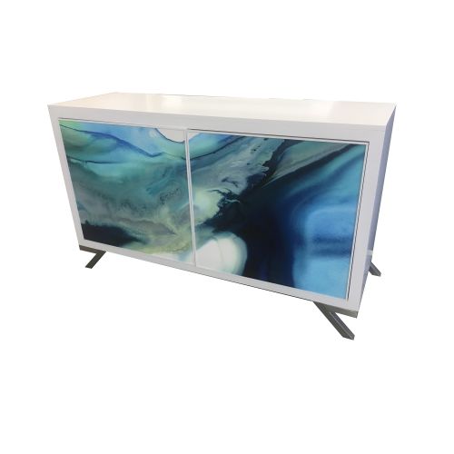 Lake Shore Watercolor Cabinet 